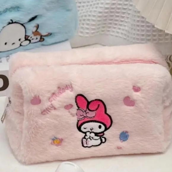 Sanrio My Melody Pink Embroidered Makeup Bag - Picture 6 of 15